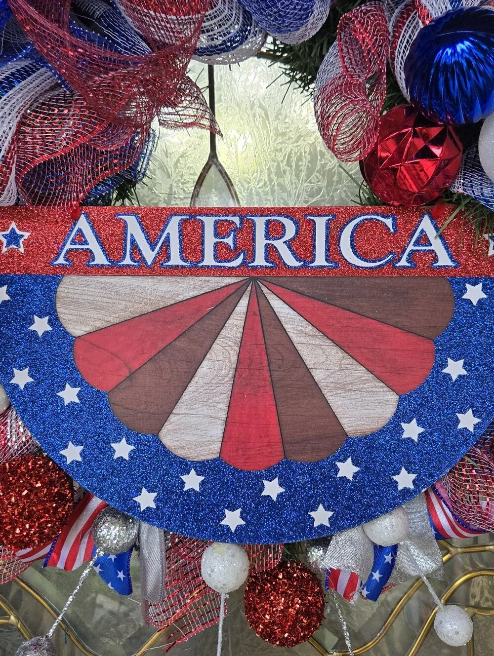 America Patriotic Wreath